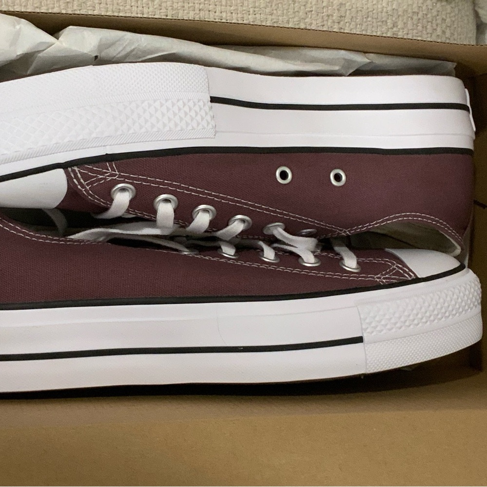 Converse Purple Low-Top Platform Sneakers